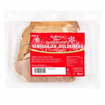 Harmaasuolattu vanhanajan joulukinkku